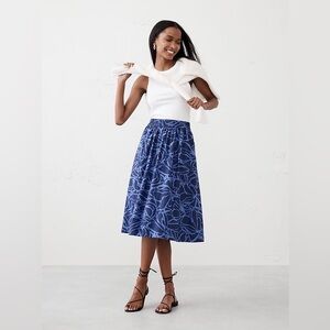 Banana Republic Poplin Midi Skirt
